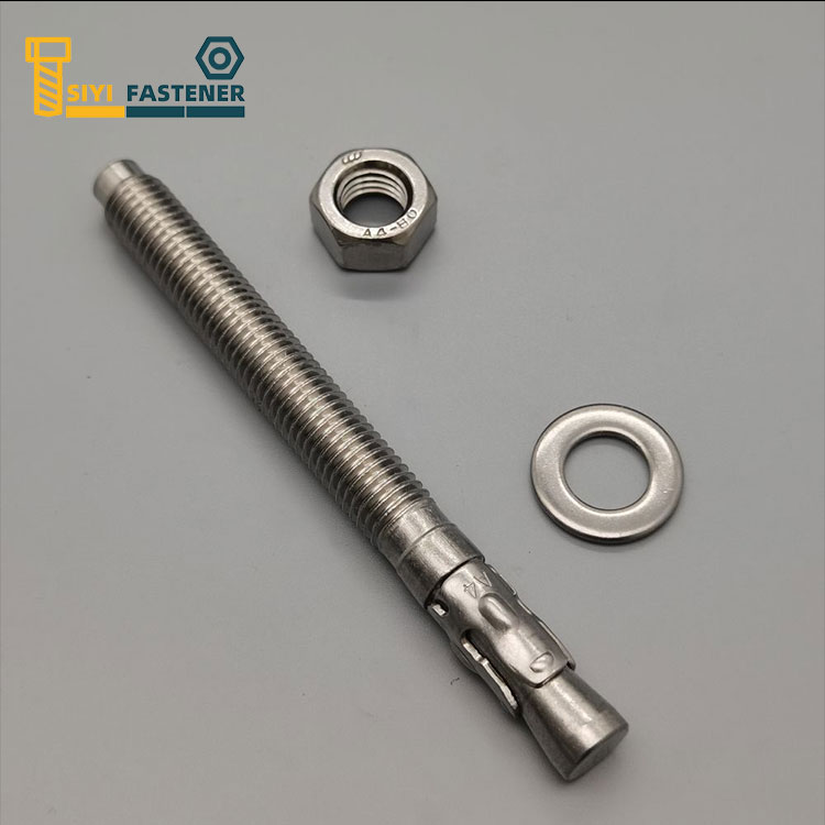 Stainless Steel 316 Wedge Anchor dengan Nut dan Washer